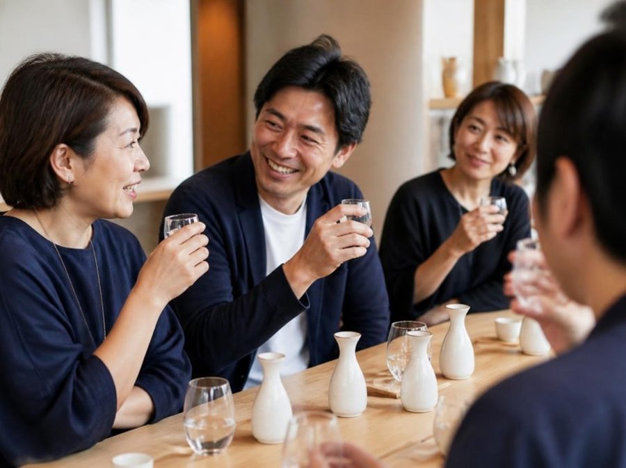 小さなグラスで味わいを比べる講座